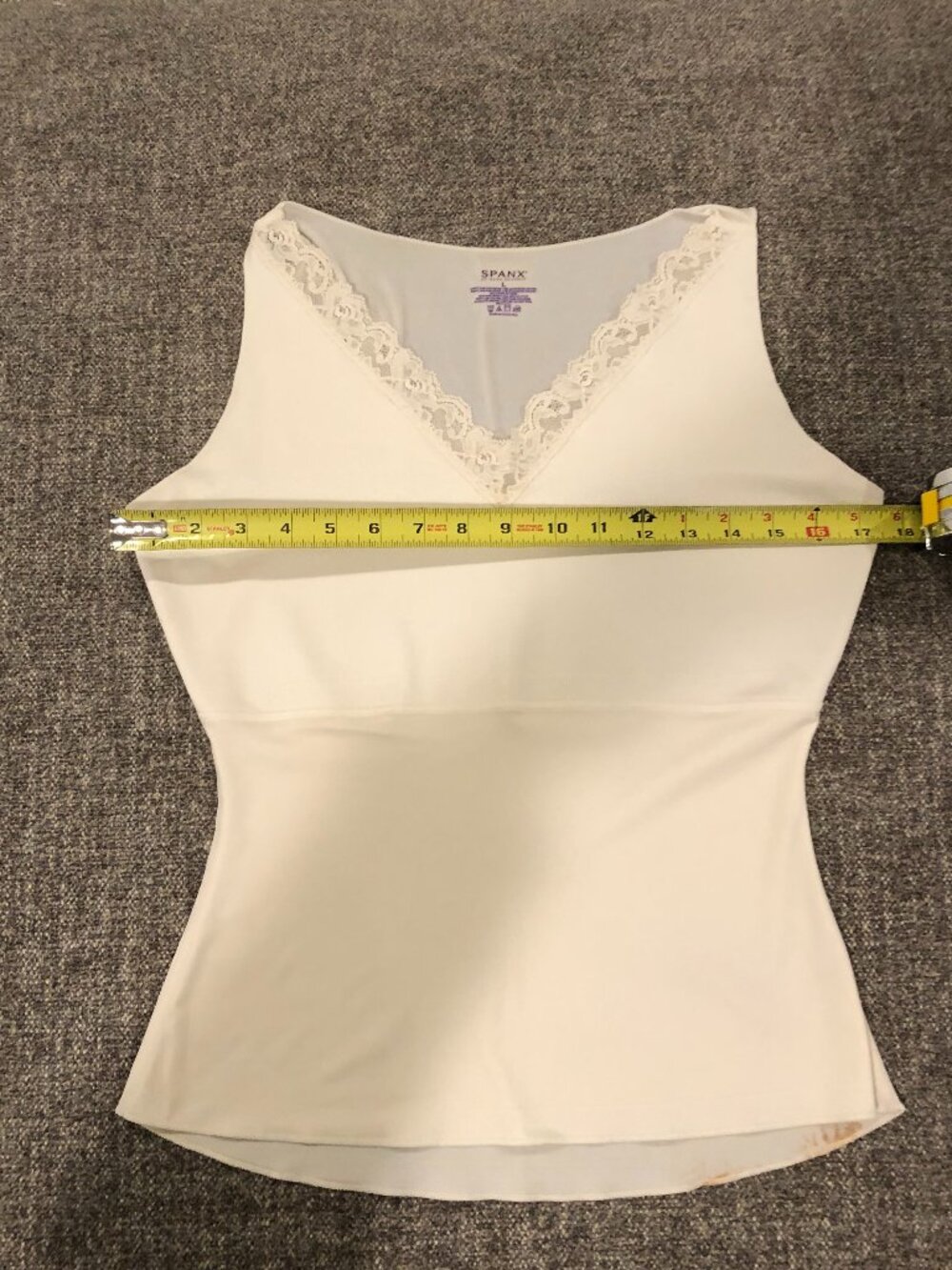 SPANX Shapewear Cami Tank V-Neck Top, Size Large